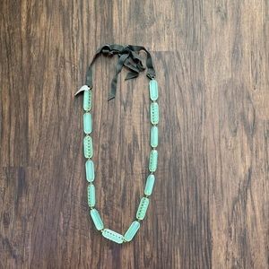 J.crew stone ribbon necklace